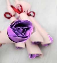 J. FIOLETOWA dekoracyjna róża z mydełka pomysł na prezent