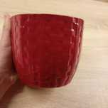 Doniczka ceramiczna bordowa