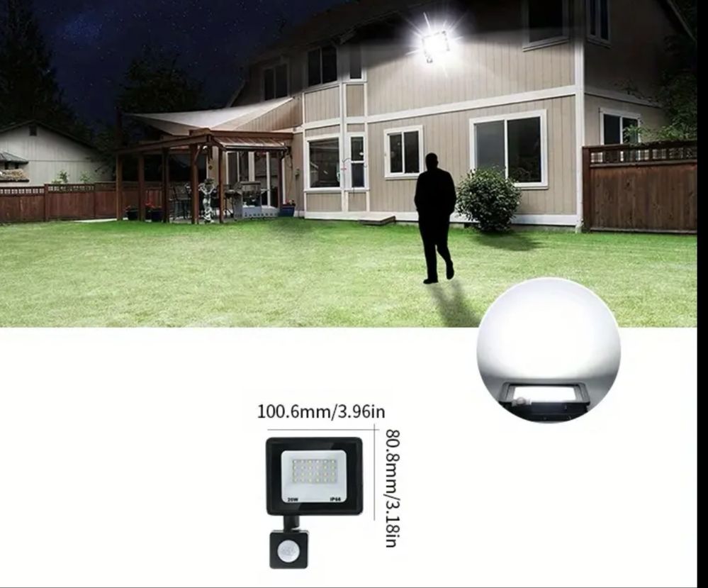 Прожектори  220 v з датчиком та без Lezard/Floodlight IP66 10W-50W