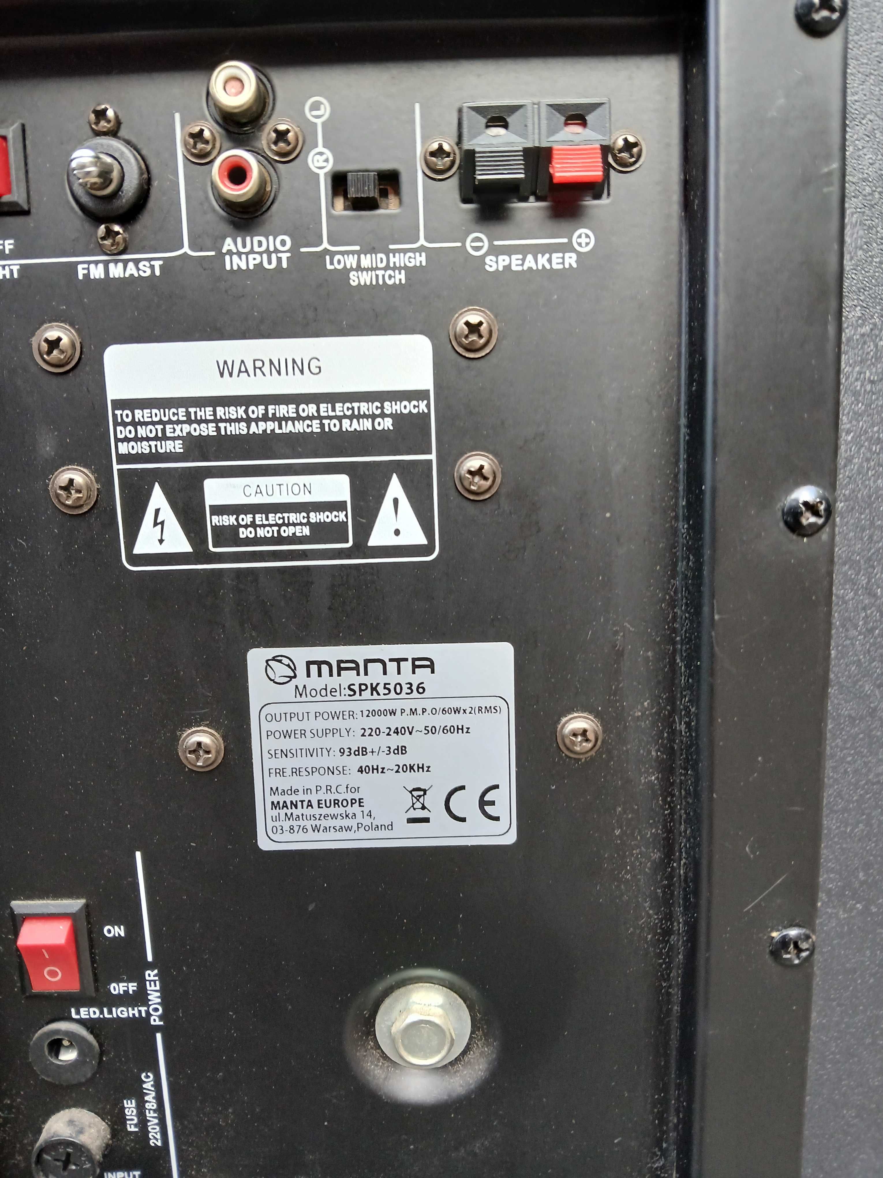 Głośniki Manta SPK5036