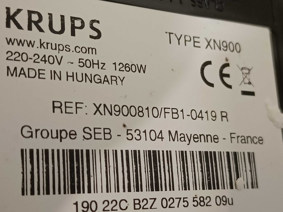 Капсульная кофеварка Krups XN900 Nespresso (нерабочая)