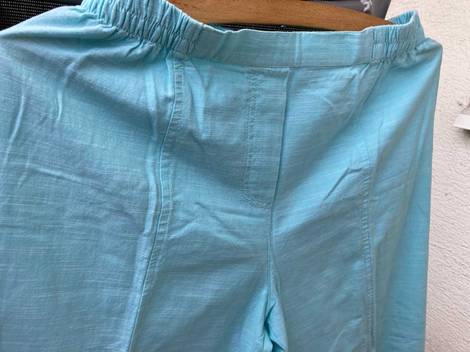 nowe! Spodnie M/38/40 z metkami capri niebieskie z USA