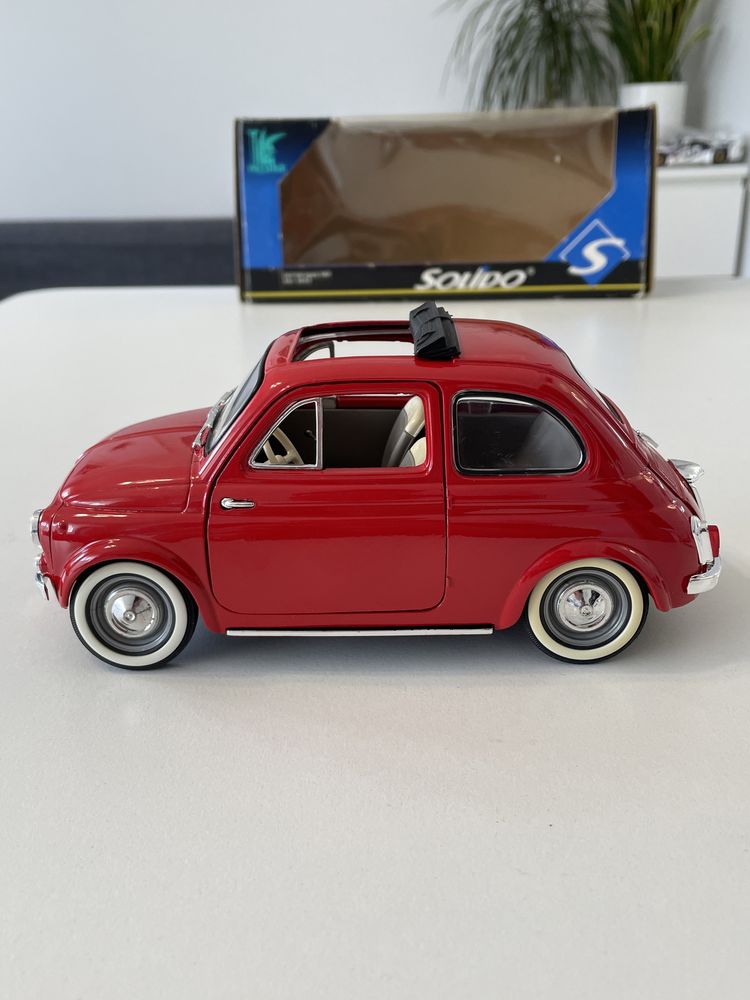 Model Fiat 500 open roof 1960 1/16 Solido 1:16 1/18 czerowny Koszalin