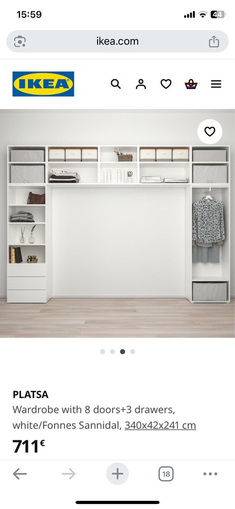 Ikea roupeiras com 10 doors+4 drawers