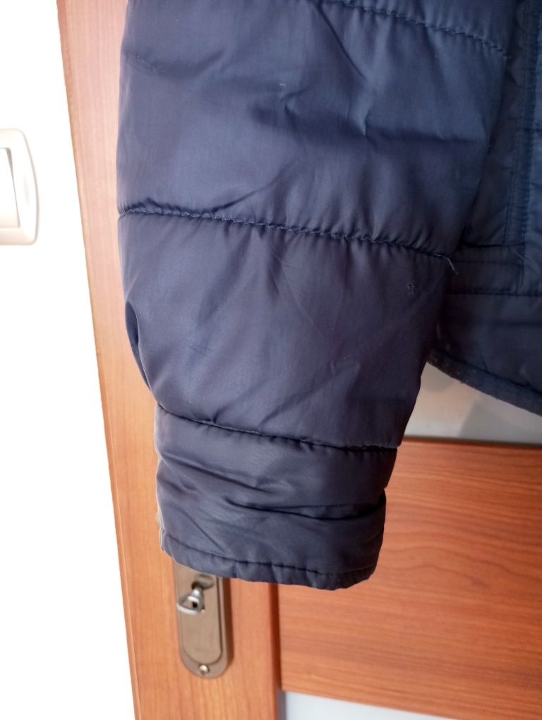 Kurtka męska wiosenna ZARA, rozmiar M, pikowana, granatowa