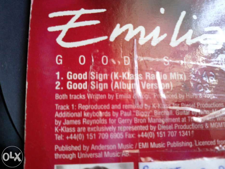 Emilia - Good Sign (cd single) (portes incluídos)