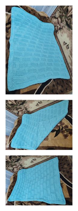 Дитячий блакитний плед