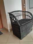 Kufer sofa wiklinowa z siedziskiem