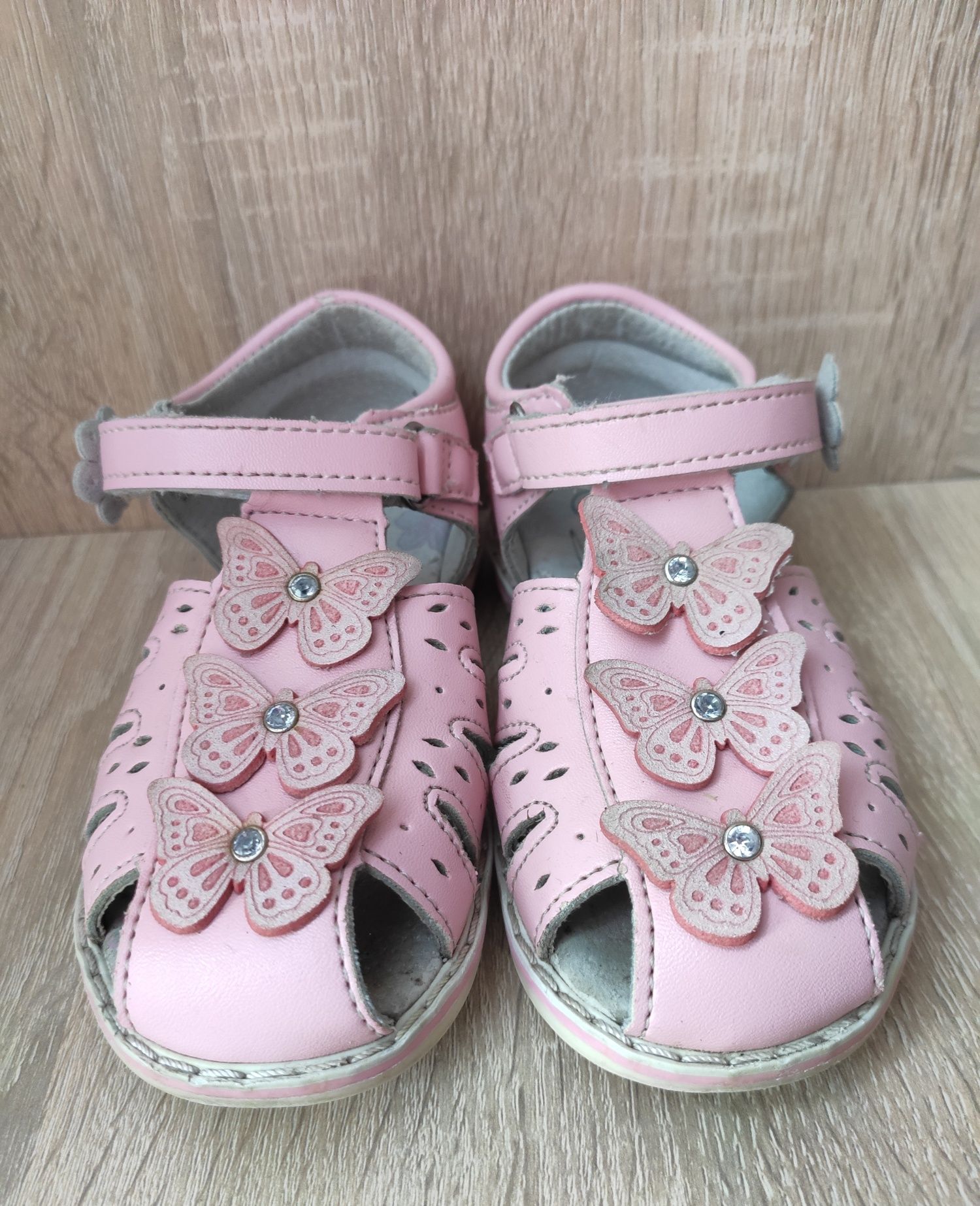 Sandały sandałki różowe r.25