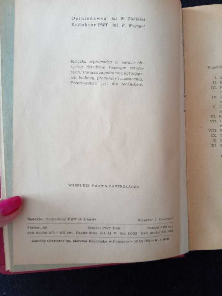 Tworzywa sztuczne Podstawy budowy produkcja i zastosowanie