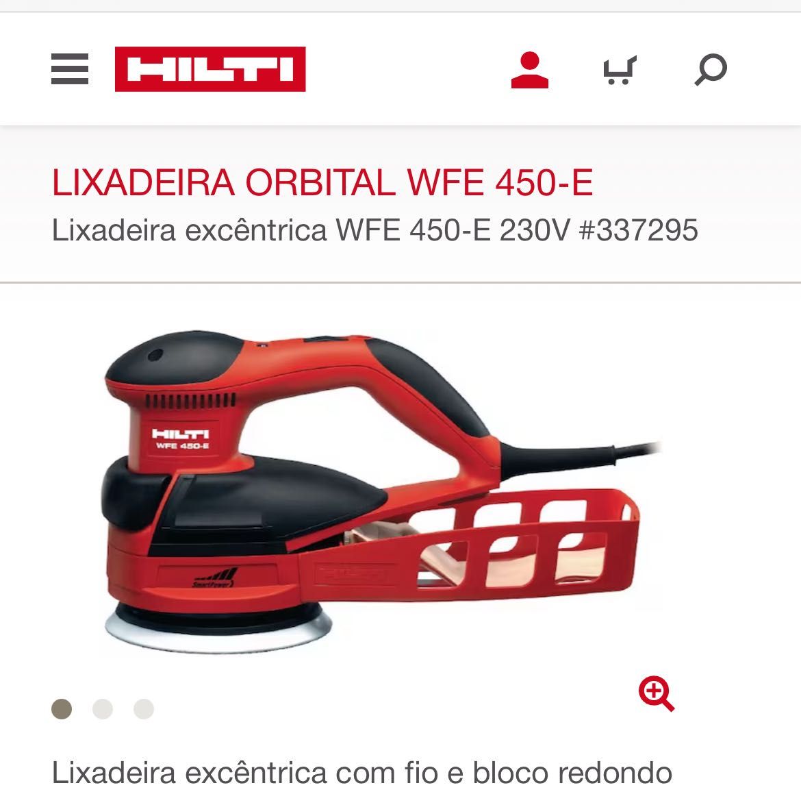 Lixadeira hilti nova