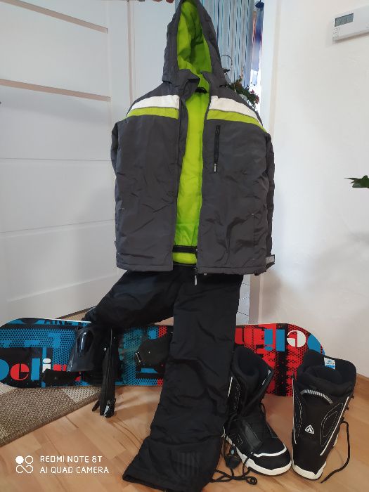komplet odzieży do snowboardu+deska