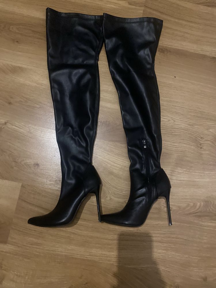 Buty nowe za kolano eleganskie