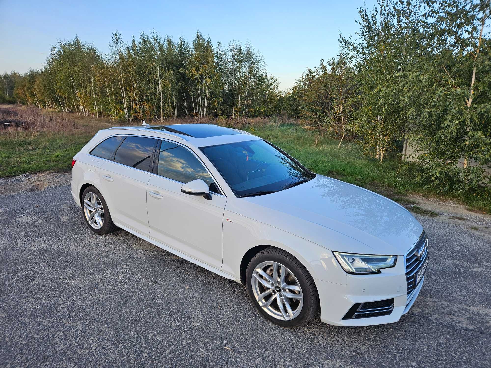 Biała strzała, 100%orginał,190 km, s-line, s-tronic, panorama ful-led
