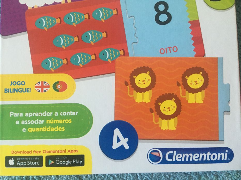 Jogo aprendizagem Os números idade 3-5 anos Bilingue (PT-ENG) como nov