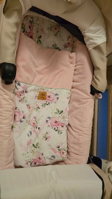 : Komplet do wózka do gondoli 3w1 wkładka materacyk i kocyk