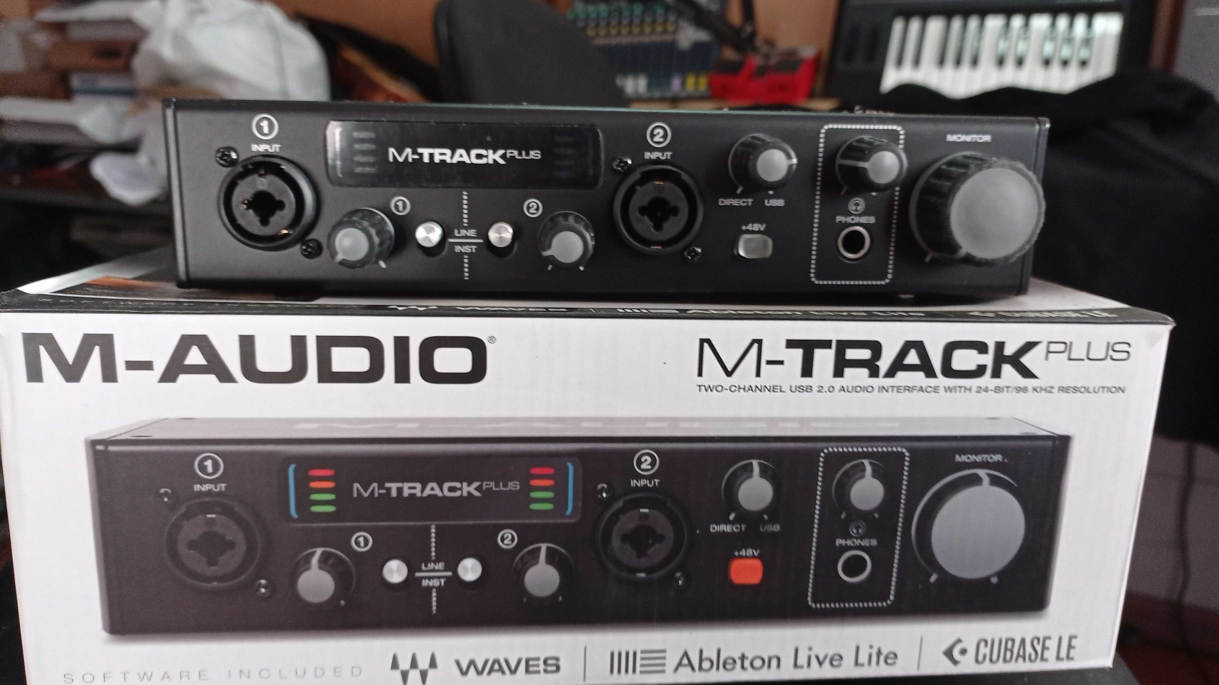 Placa de Gravação O M-Audio  M-Track II Plus