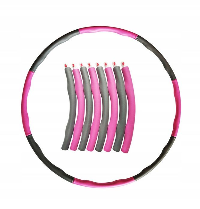 Hula hop z wypustkami piankowe wyszczuplające składane 85 cm