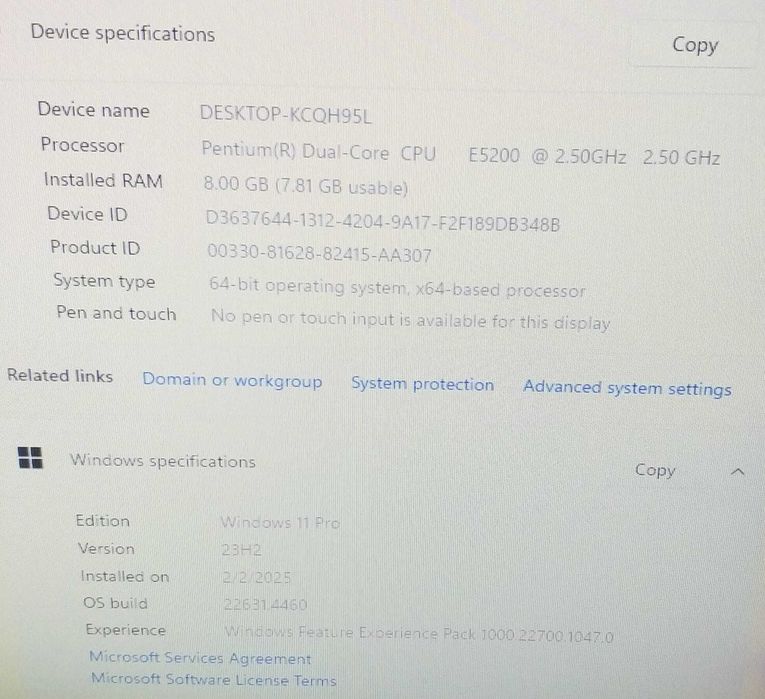 Computador Fixo HP Compaq dc7900 Small Form Factor