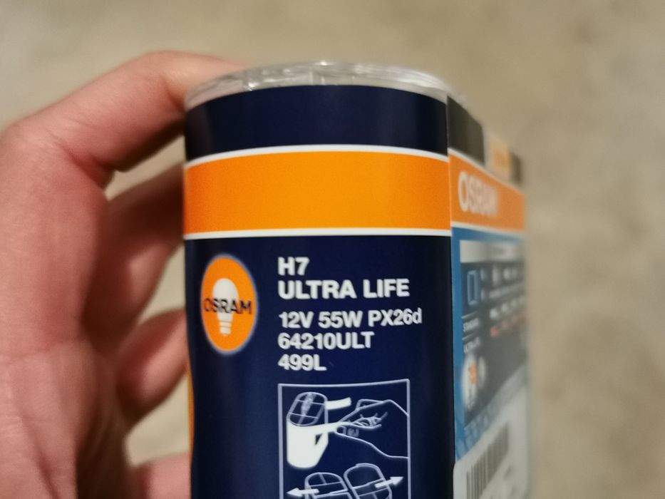 Lâmpadas OSRAM ultralife H7