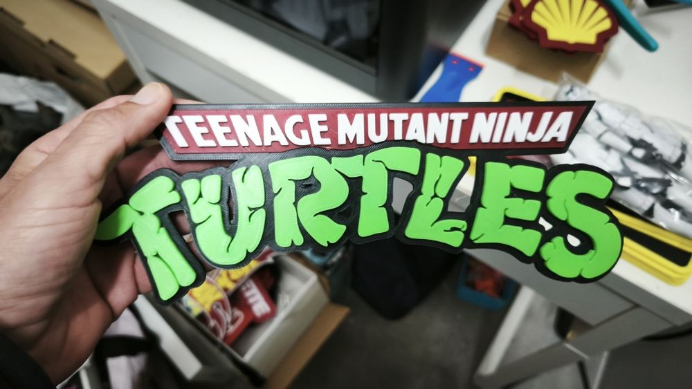 Logotipo TMNT 3d