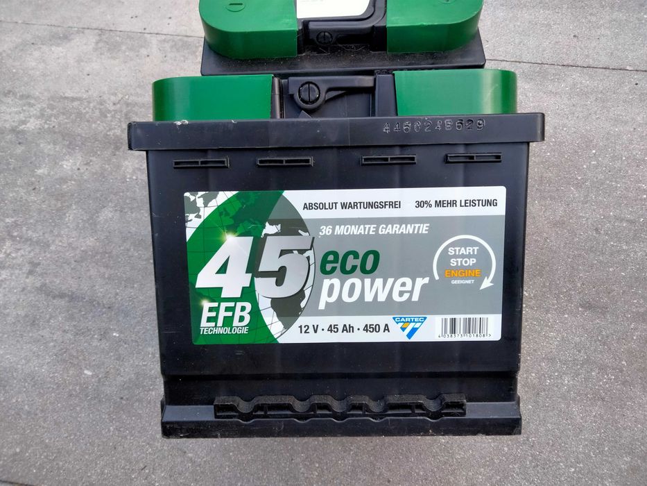 Akumulator Cartec Eco Power EFB START&STOP 45Ah 450A NOWY