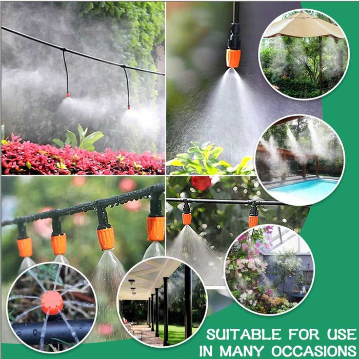 281 Częściowy System Nawadniania Kropelkowego Szklarnia Ogród 45M+15M