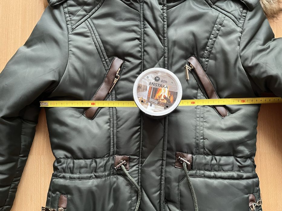 Damska długa zimowa kurtka/płaszcz marki Temster, rozm. M, wypada na S