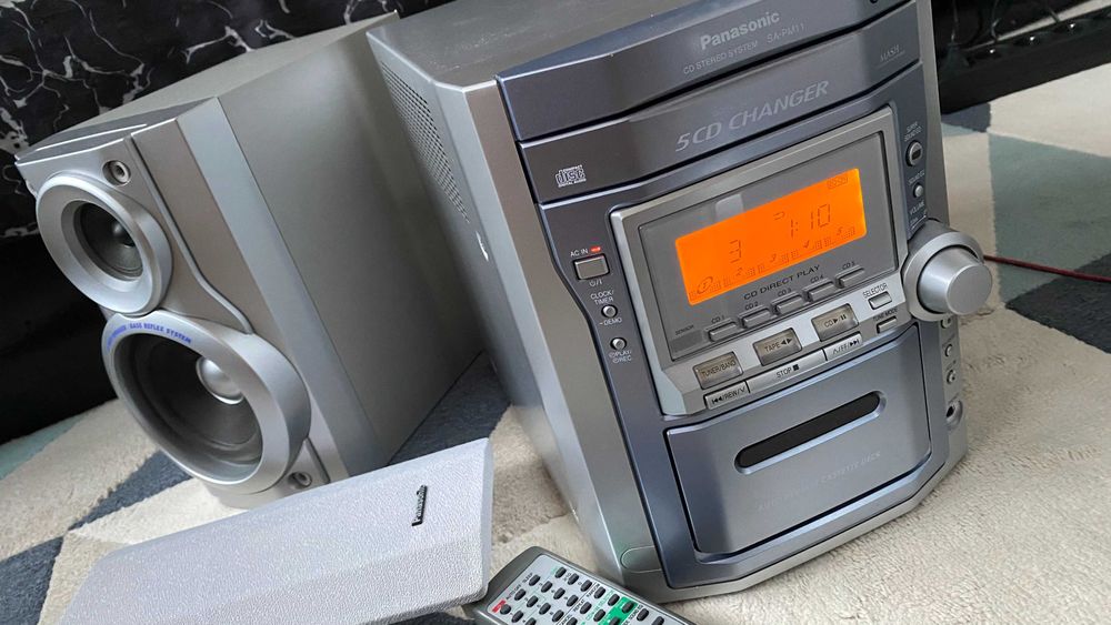 Panasonic SA-PM11 – mini wieża 5xCD /kaseta /radio /pilot / super stan