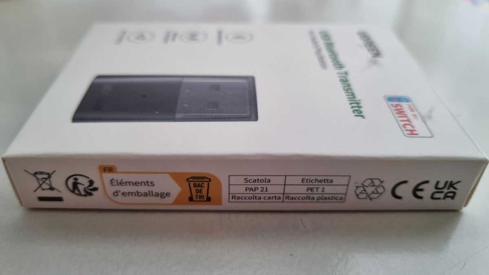 Ugreen CM408 adapter USB bluetooth 5.0 PC PS Switch słuchawki czarny