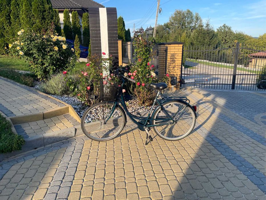 Rower damski z koszyczkiem