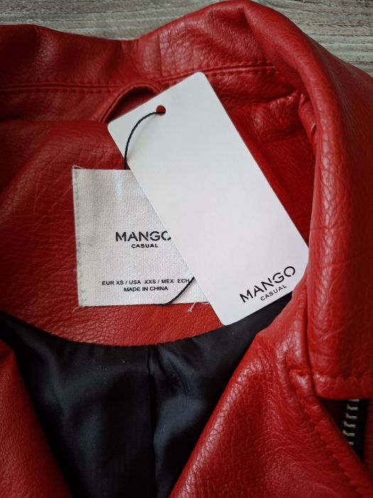 Ramoneska casual red XS Mango