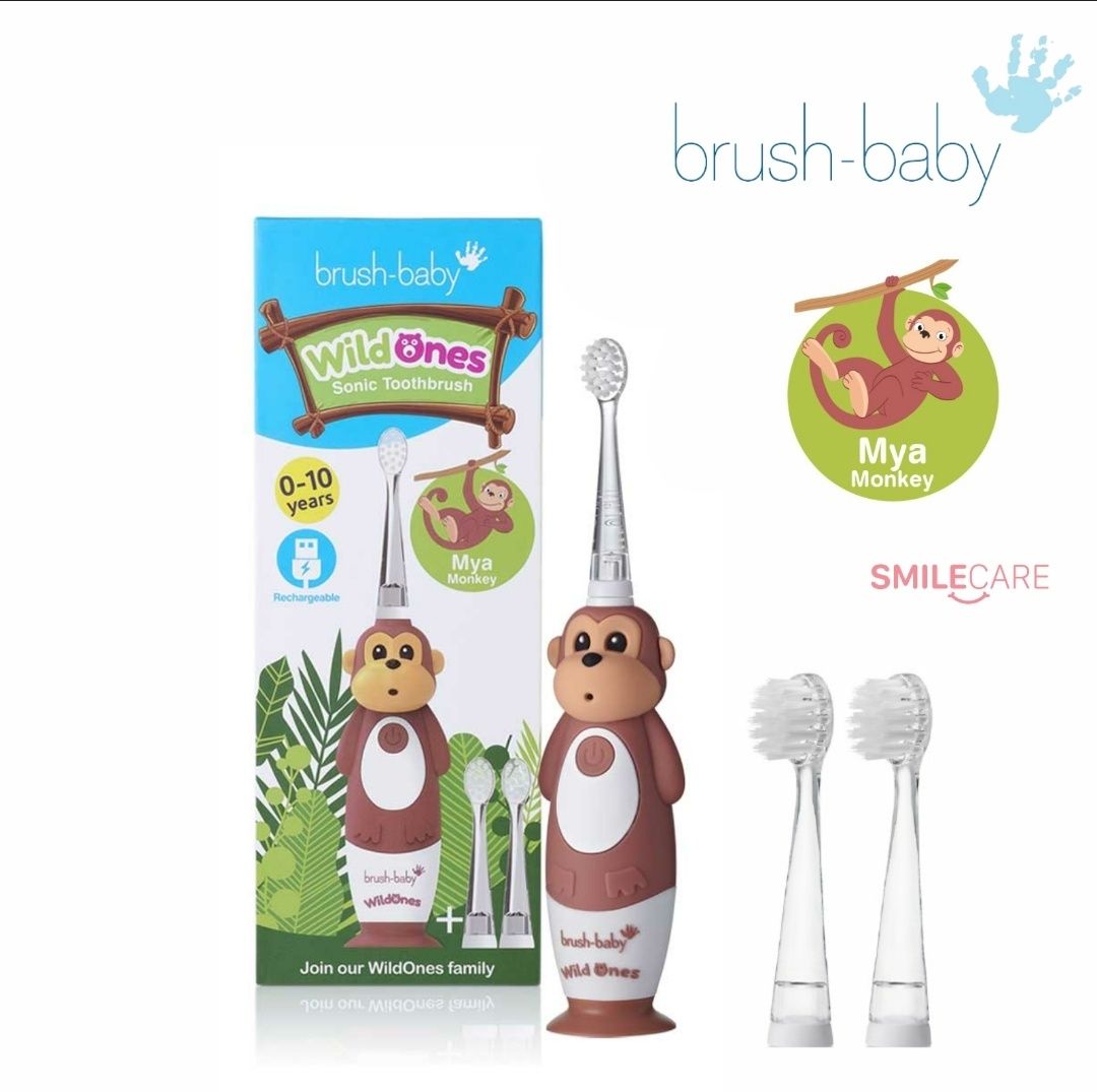Дитяча звукова зубна щітка 0-10 Brush baby можливий опт