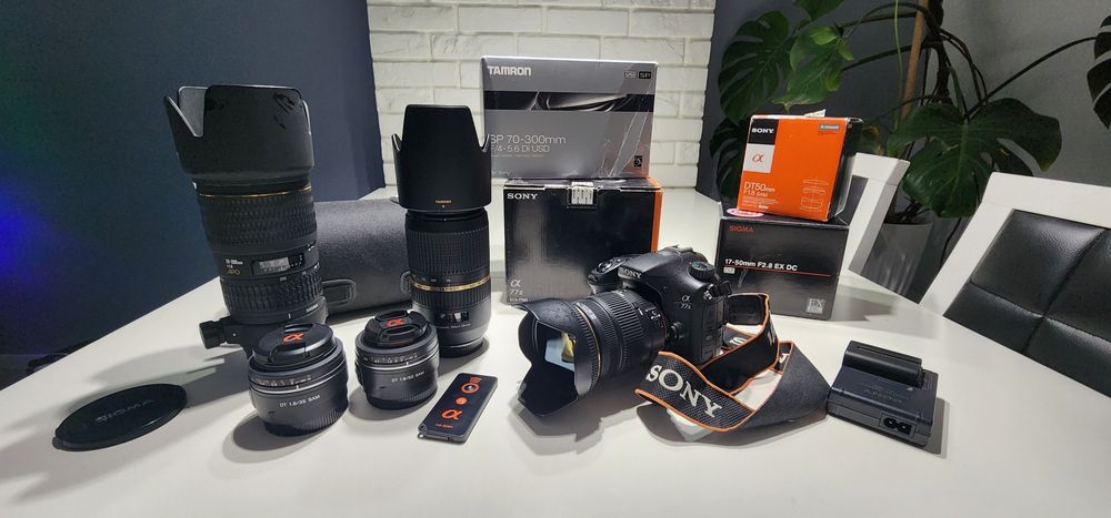 Sony a77 II zestaw - zamiana na a7 II/III