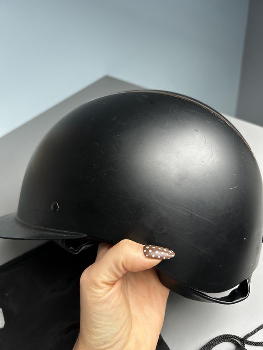 Czarny regulowany kask hkm 55-57cm r.M