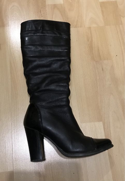 Шкіряні жіночі зимові сапожки, чоботи, сапоги 36 роз