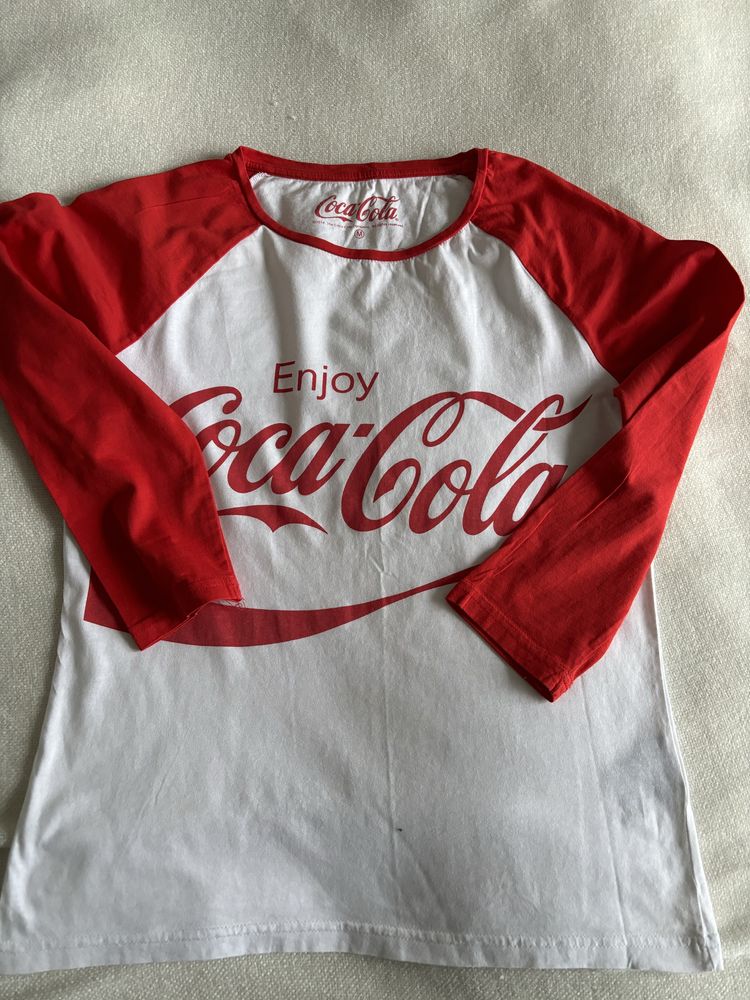 Biala koszulka coca cola