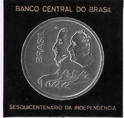 Brasil - - - "150º Aniversário da Independência" - - - -Moeda de Prata