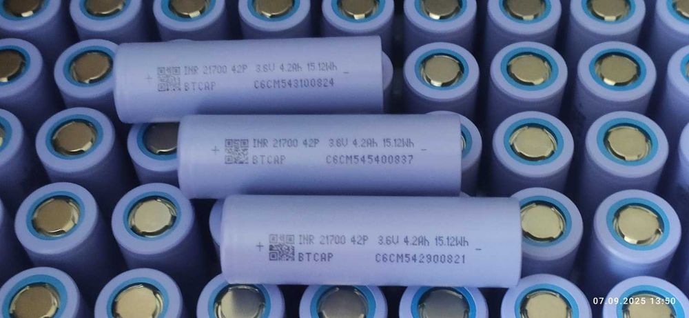 INR21700 42Р. КРАЩІі за Molicel P45В! Високотоковий акб 4500mАh. 70A