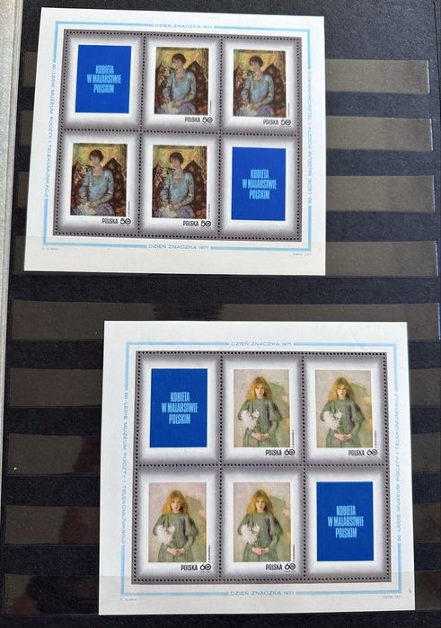 Klaser znaczki bloczki Malarstwo Polskie