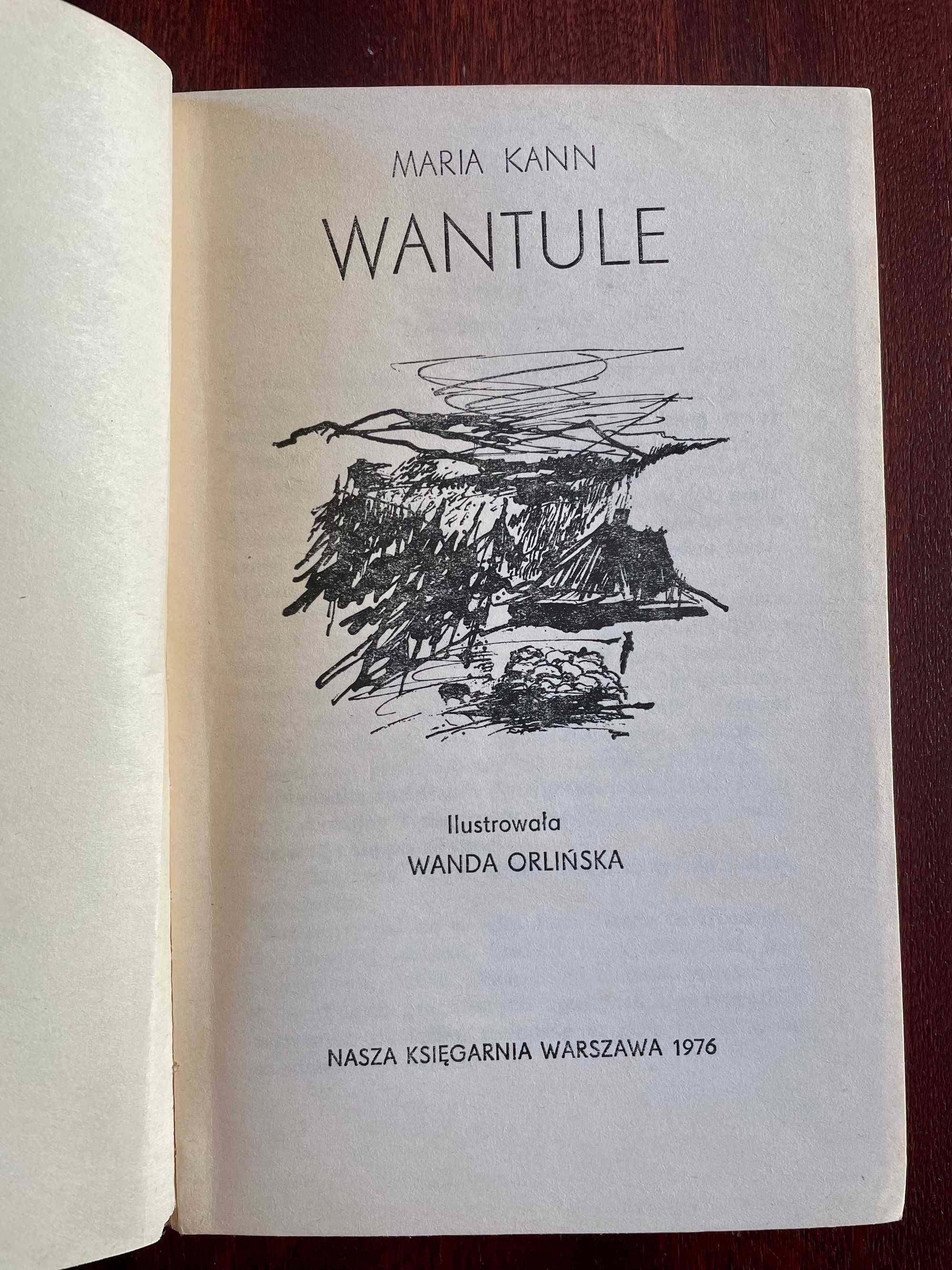 Książka " Wantule " Marii Kann.