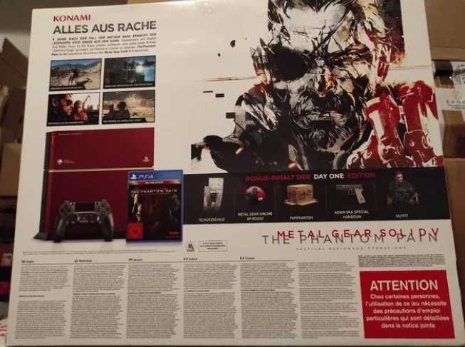 PS4 Metal Gear Solid V Phantom Pain Edition 500G Consola (NOVA SELADA)