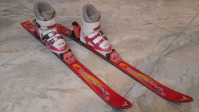 Narty Dynastar 100cm buty Rossignol 246mm