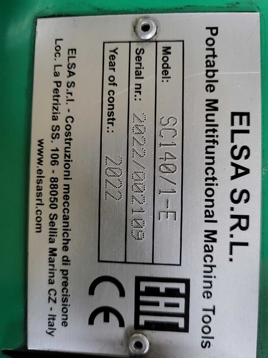 Wytaczarka mobilna Elsa SC1401-E – Stan bardzo dobry