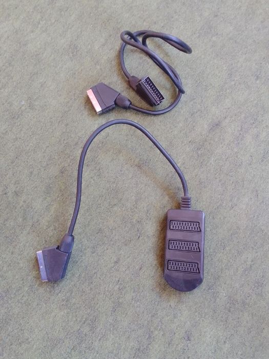 Rozgałęźnik do telewizora + kabel euro nowe tanio