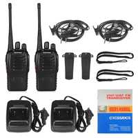 Lote de 2 Rádios Baofeng BF-888S Walkie Talkie programados