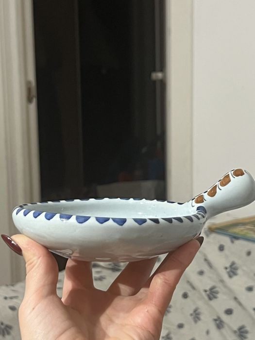 Кераміка, емність для снеків,Франція, вінтаж, ручний розпис