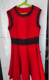 Платье красное червоне плаття розмір S.