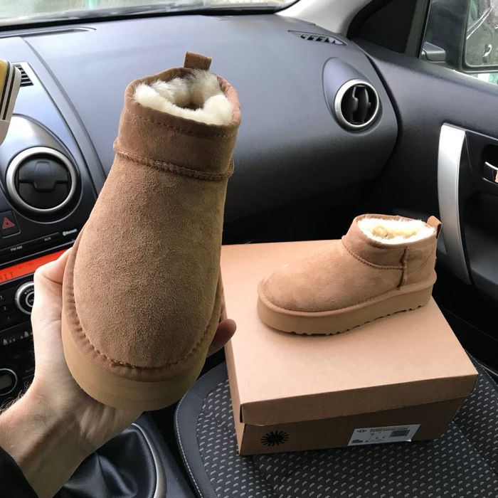 Жіночі уги на платформі руді UGG Classic Ultra Mini Platform Bootie