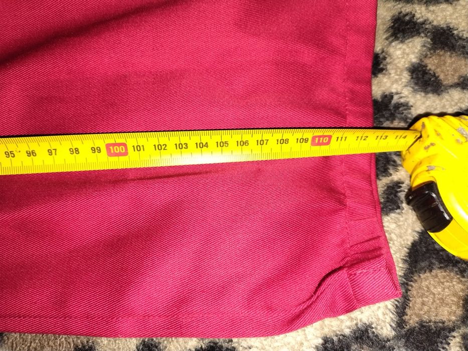 Spodnie robocze ogrodniczki czerwone rozmiar 56